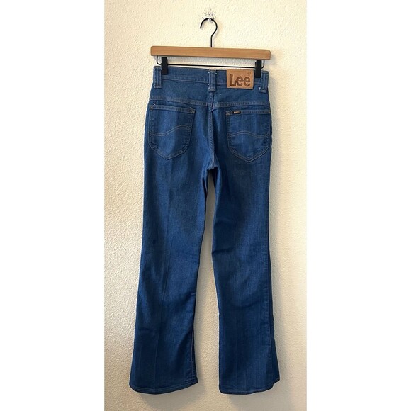 Vintage Lee Jeans Women's Size 25T Flare Talon Zipper Bell Bottom Union Made USA - Picture 6 of 15